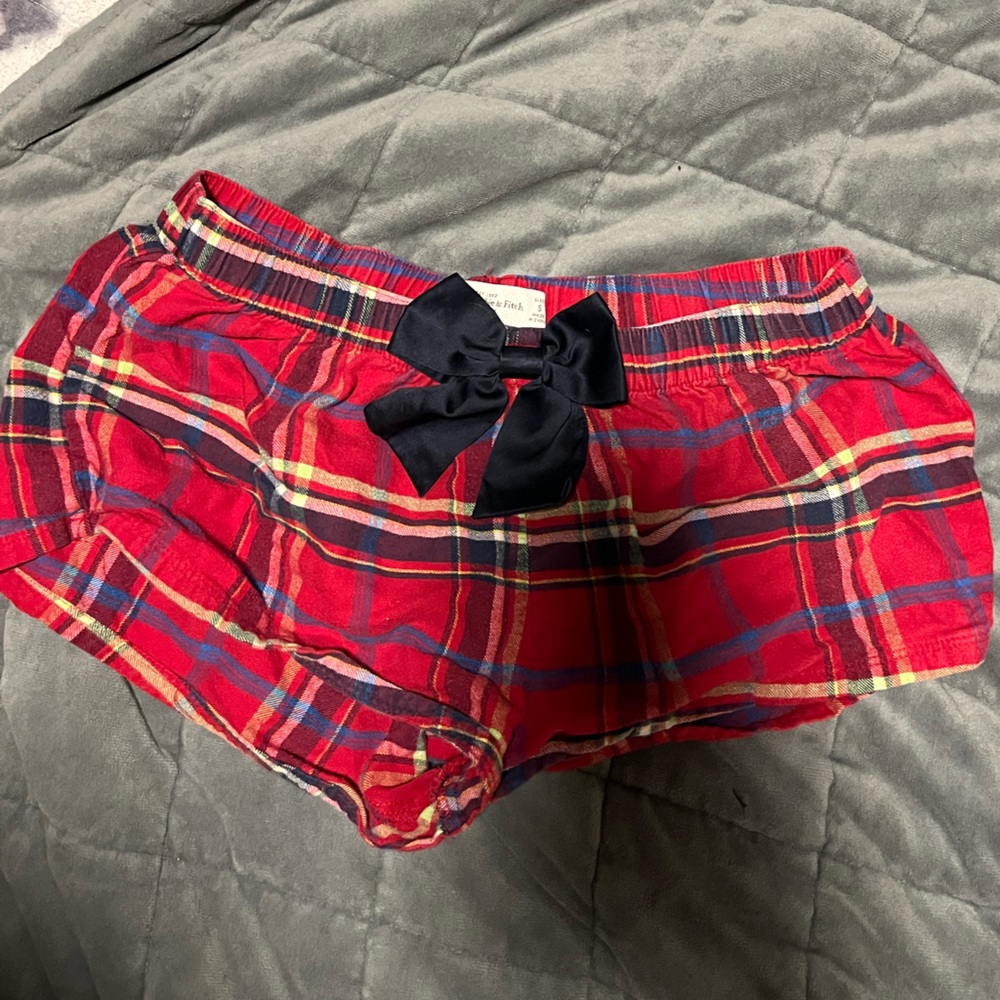 Abercrombie & Fitch Plaid Sleep Shorts